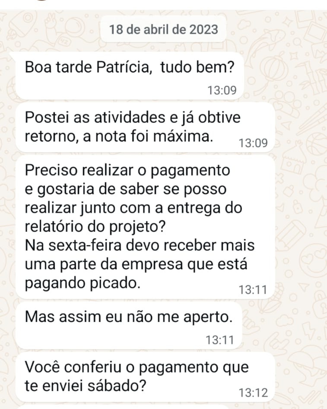 Depoimento WhatsApp 3